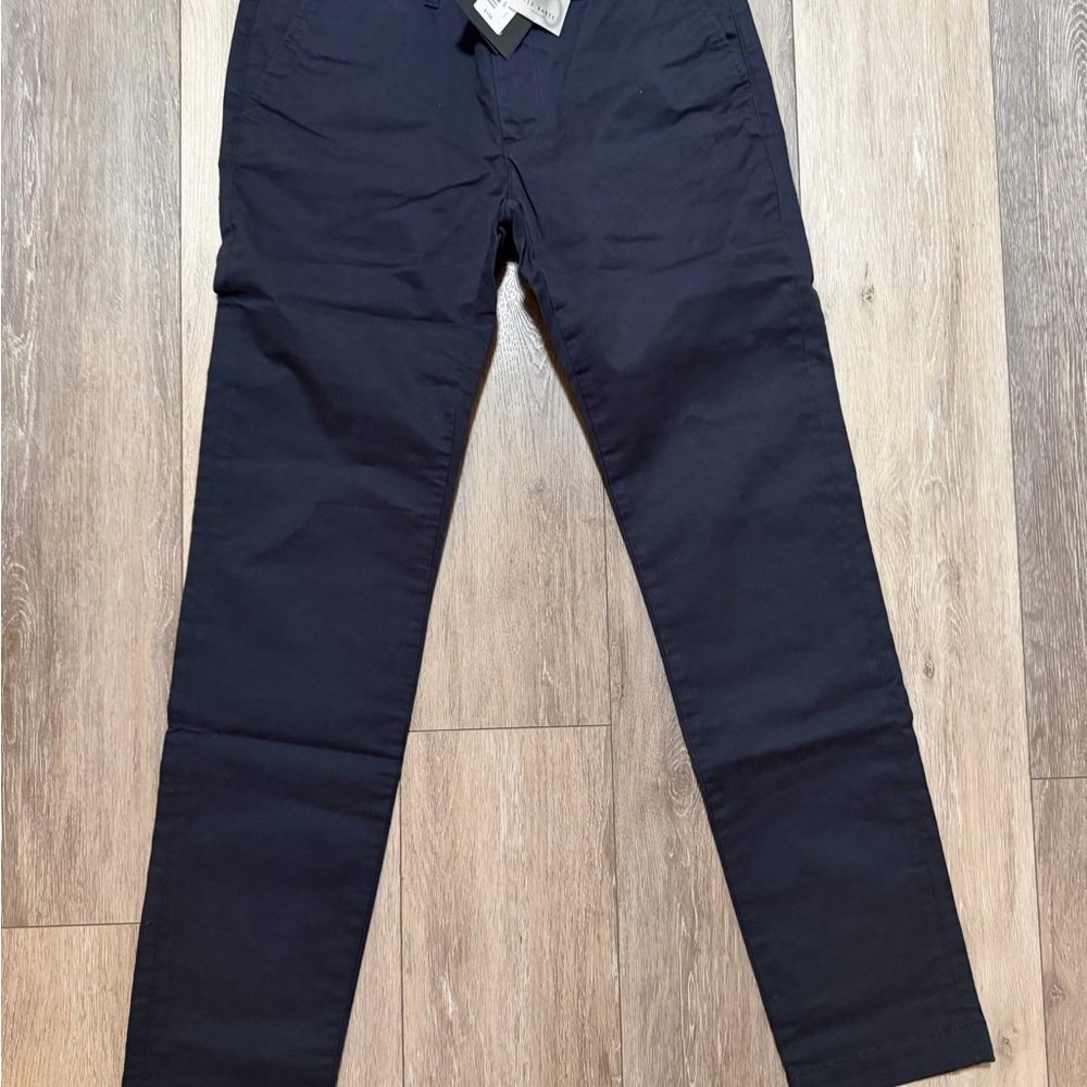 Ted Baker Dress Chino Pants Mens 30R Navy Blue NWT